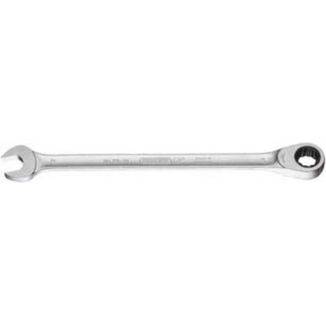 Clé mixte à cliquet, extra-long, tête à cliquet droite, Cote s/plats : 32 mm, Long. 564 mm, Angle de travail 5 °