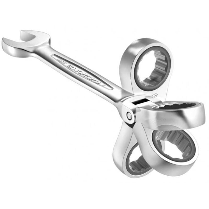 Cles mixtes a cliquet flexibles articulees Facom 467 f - dtail : 11 mm