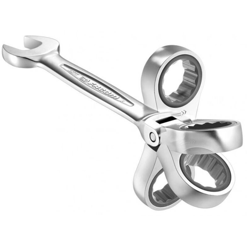 Cles mixtes a cliquet flexibles articulees Facom 467 f - dtail : 13 mm