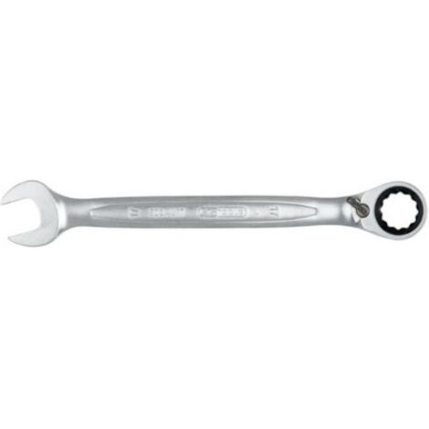 Clé mixte à cliquet réversible Gearplus œil incliné finition satinée 34mm - KS TOOLS - 503.4630