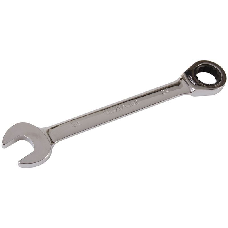 Clé Mixte À Cliquet À Tête Droite 24 Mm Silverline 395006