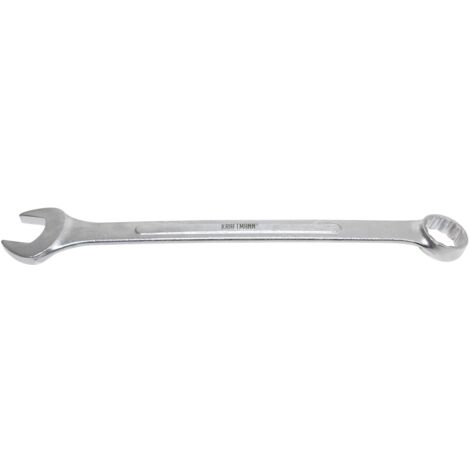 Clé mixte très grande dimension 34 mm – Longueur 445 mm – Prise solide pour écrous et boulons – Couple élevé pour mécanique