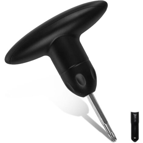 Clé Molette Club Golf Noir avec Tête protection, Outil Dynamométrique Golf pour Régler Réparer Pôle Golf, Adaptateur Arbre Golf Outil Remplacement, Tournevis Manche pour Régler et Réparer