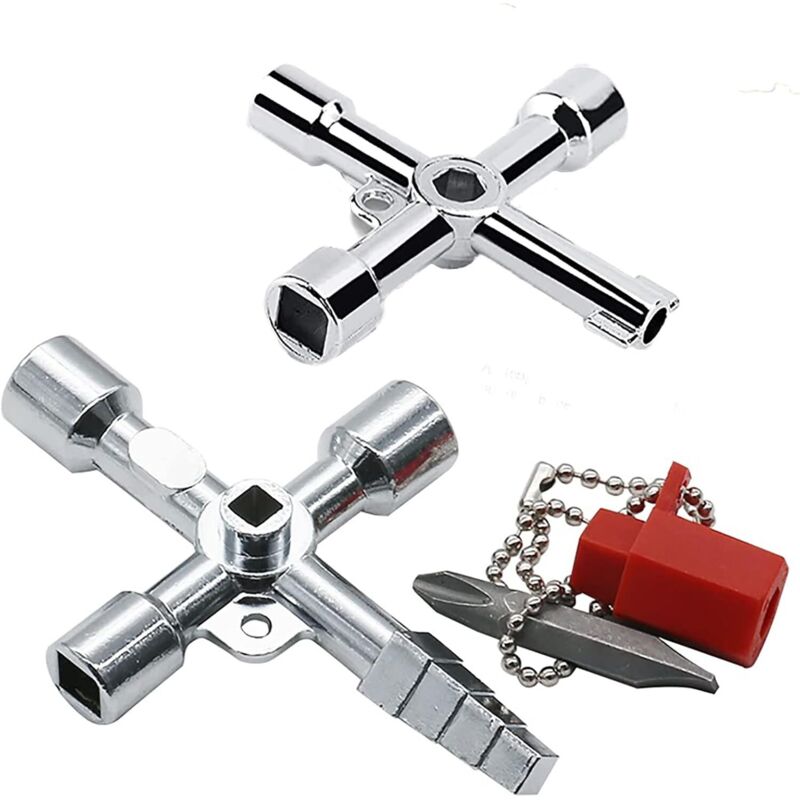 Image of 4-fach Multifunktionsschlüssel, Universal-Kreuzschlüssel