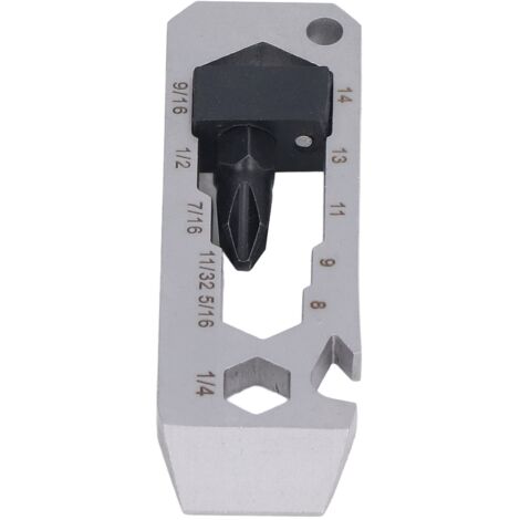 Clé Multifonction 7 en 1 avec Tournevis, Ouvre-Bouteille et Clé à Molette pour Extérieur - Outil de Poche Compact