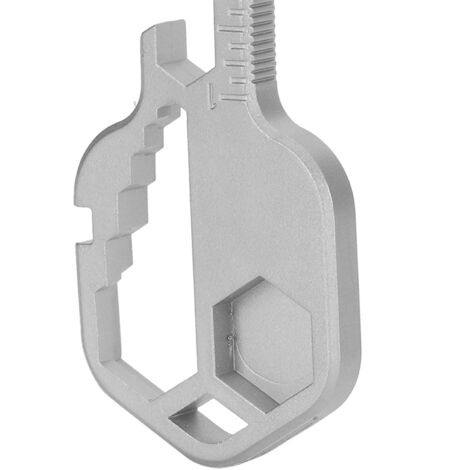 Clé Multifonctions Outil à 24 Fonctions Acier Inoxydable pour Ouverture Bouteille et Équipement de Serrage