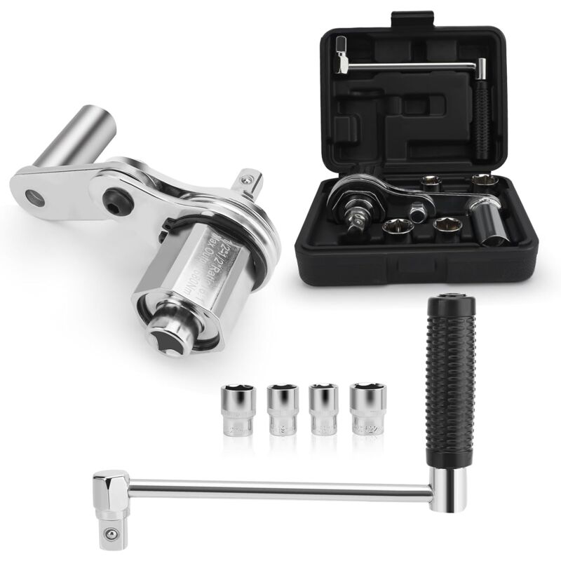 Ej.life - Clé multiplicateur de couple 1/2 Entraînement, clé multiplicateur de couple de torsion 680 n.m, extracteur d'écrous de roue 16 fois plus