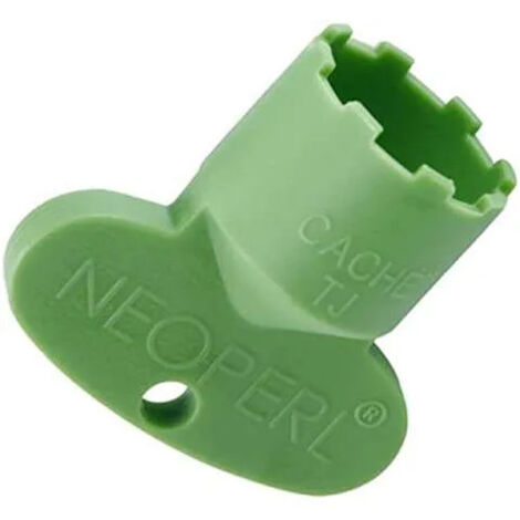 Clé plastique verte pour aérateur intégré mâle 18.5x100 – Montage et démontage précis – Pour limiteurs de débit et mousseurs – Neoperl
