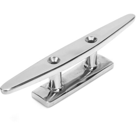 Clé plat bas 5 pouces en acier inoxydable 316 pour bateau, accessoire d'amarrage pour pont de navire et yacht