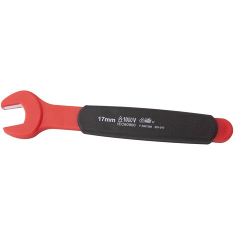 Clé plate 17mm isolée 1000V VDE IEC 60900 en CrV - OE 0727 - CLAS Equipements