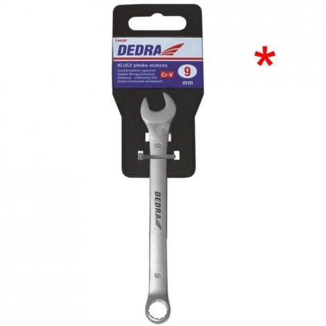 Clé plate Dedra 14621P acier chromé 29 mm avec porte-clé