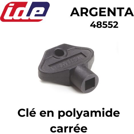 Clé polyamide carrée pour coffret Argenta