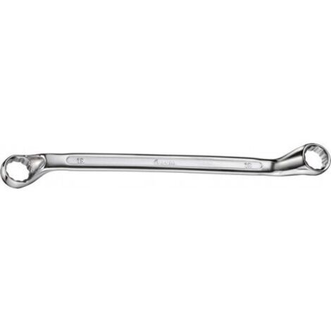Clé polygonale double coudée, DIN 838, poli, Cote s/plats : 9 x 11 mm, Long. 203 mm