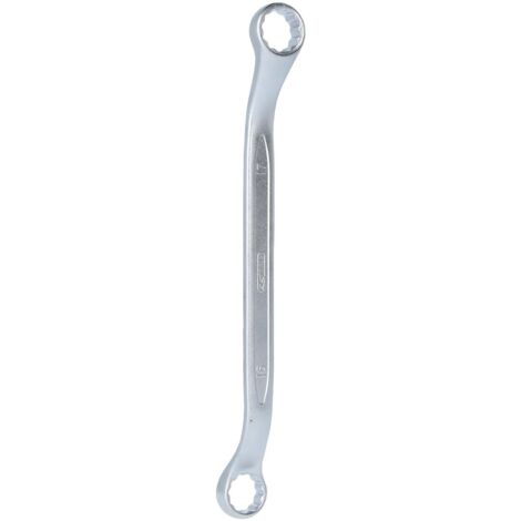 Clé polygonale double, légèrement coudée, 16x17 mm