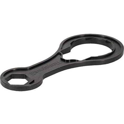 Cle polygonale double pour detacher pot de filtre et capuchon à ressort