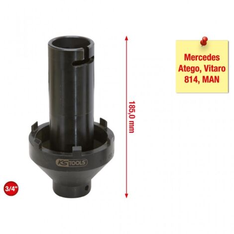 Clé pour écrou à encoches 3/4" avec 6 ergots pour Mercedes, 80-95 mm
