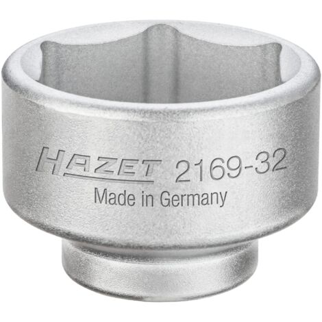 Clé pour filtres à huile 2169-32 ∙ Carré creux 3/8 pouce (10 mm) ∙ Profil à 6 pans extérieurs ∙ Taille 32 mm