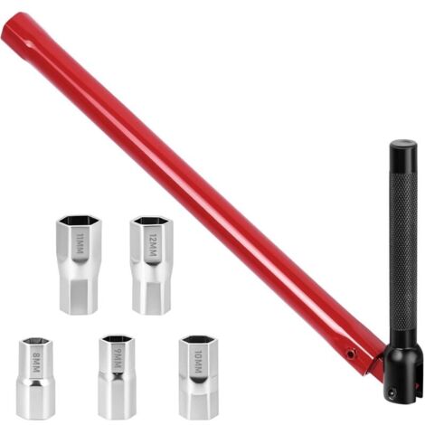 Cle Pour Robinet Evier, Outil de Montage de Robinet 8-12mm + 6 Douilles clé de robinet, clés pour lavabo, pour la cuisine, la salle de bain et l'évier
