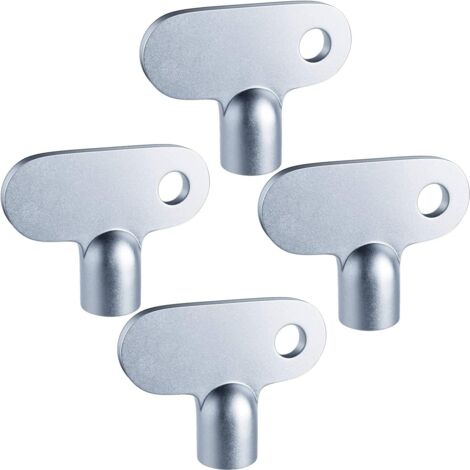 Cle Purge Radiateur,4 PCS Cle Purge Radiateur Purgeur Bouchon Robinet Purge Vanne Clé Clés Radiateurs de Purge Chauffage la Clé du Chauffage pour Robinet de radiateur