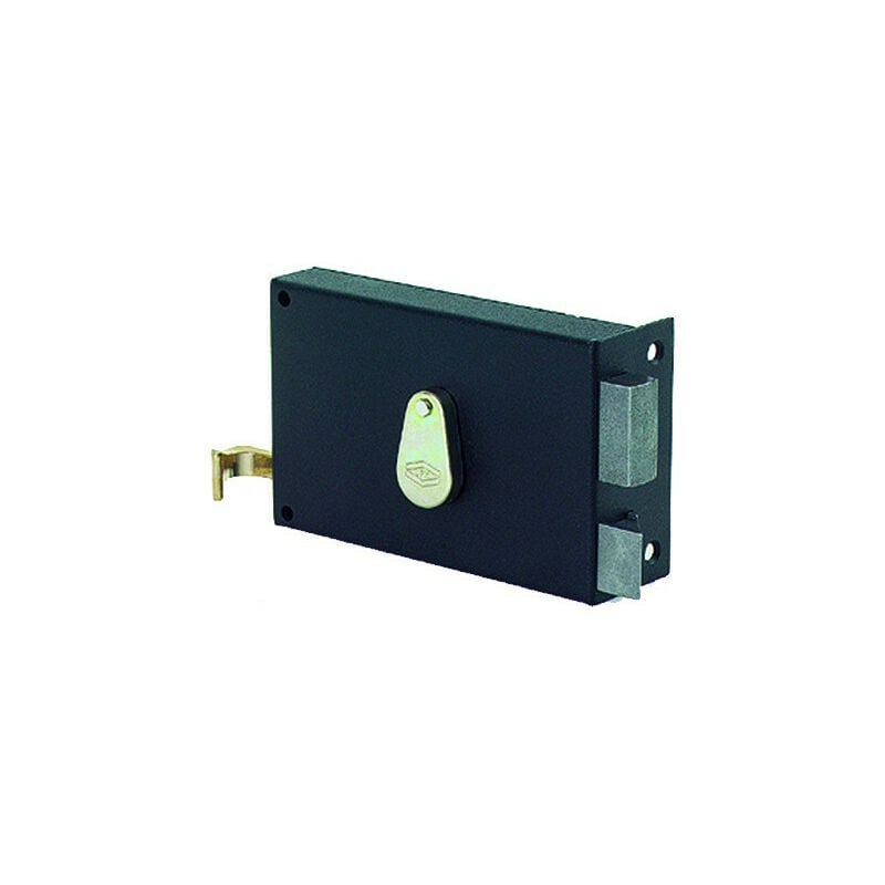 Serrure 4 gorges horizontale jpm à tirage Noir 140 Gauche Horizontale 64 mm Époxy a Tirage Avec 88 mm 140