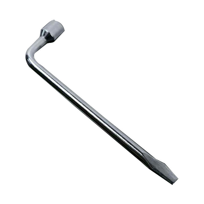 Clé Roue de Secours de Type L, Demonte Pneu Voiture, Clé Démonte Roue Multifonctionnel à Economiser des Efforts Compatible avec Tous Les véhicules