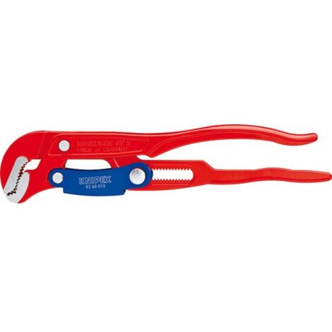 Clé serre-tubes pour tuyaux d'angle embouts S à réglage rapide, Pour Ø de tuyaux : 2.3/8 pouces, Long. 420 mm, Capacité de serrage 60 mm
