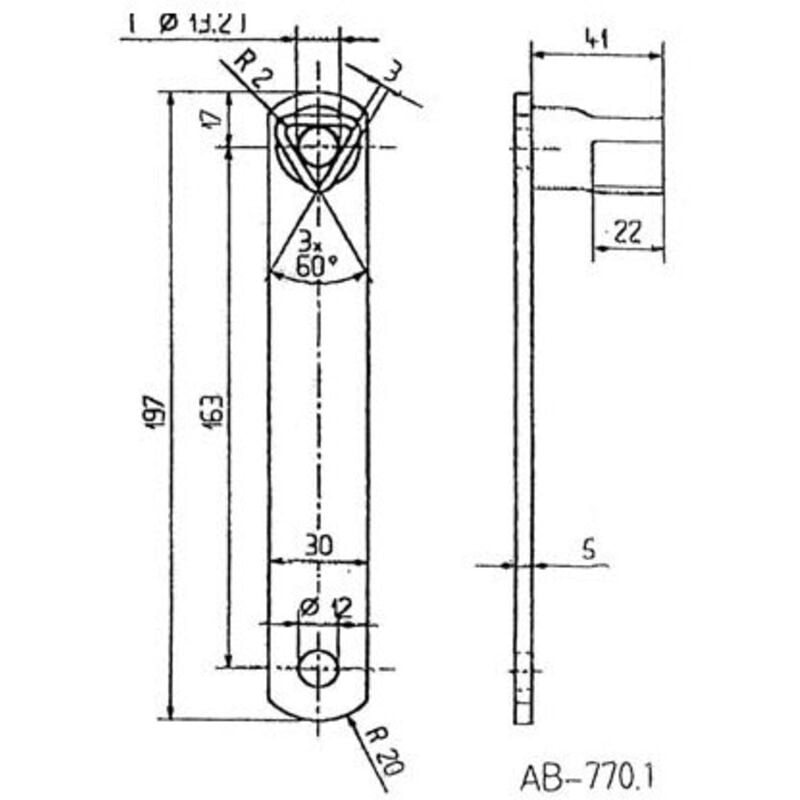 Clé triangulaire 17mm