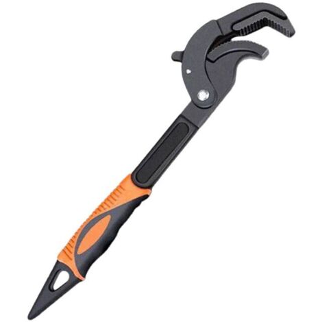 Clé Universelle 27 cm Queue Pointue Auto-Serrante pour Tuyaux Réglable Facile Utilisation