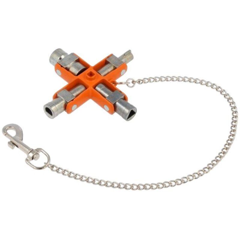 Adnauto - Cle universelle en croix - compatible avec systemes standards de fermeture