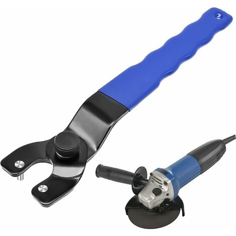 Clé universelle réglable pour meuleuse d'angle Clé universelle pour meuleuse d'angle avec manche en plastique, Outil de réparation pour meuleuse d'angle et meuleuse de table