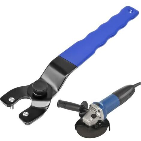 Clé universelle réglable pour meuleuse d'angle Clé universelle pour meuleuse d'angle avec manche en plastique, Outil de réparation pour meuleuse d'angle et meuleuse de table