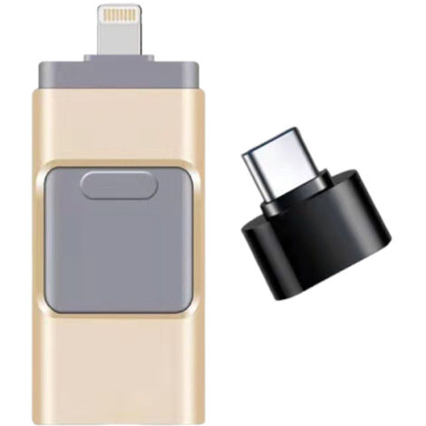 Clé USB 128 Go à interface ordinateur/Android pour téléphone portable Apple