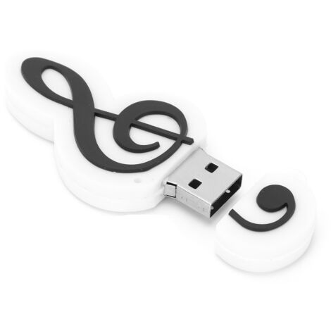 Clé USB 16GB en Forme de Note de Musique, Design Mignon pour Cadeau d'Étudiant, Stockage Rapide