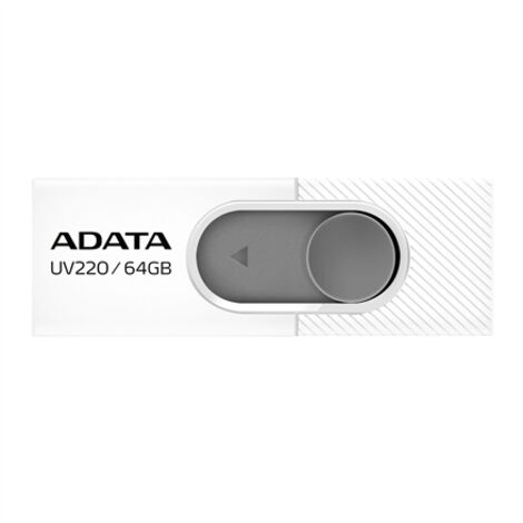 Clé USB 2.0 ADATA UV220 64 Go Blanc-Gris
