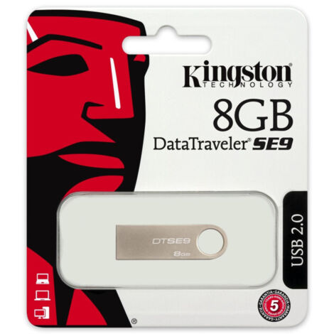 Clé Usb 2.0 Kingston 8 Go Dtse9 8 Go Stick Se9 Dtse9h 8 Go Mémoire