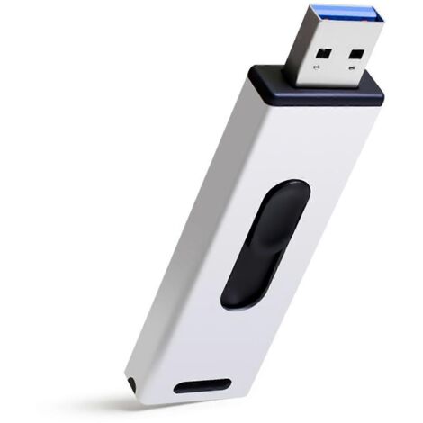Clé USB 3.0 de transfert 256 Go / 128 Go - Clé USB - Stockage de données - Blanc