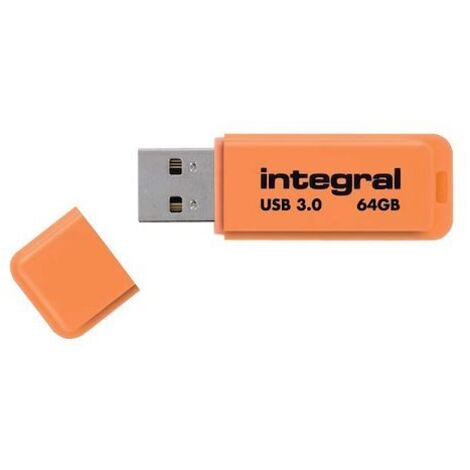 Clé USB 3.0 Integral Neon orange 64 Go