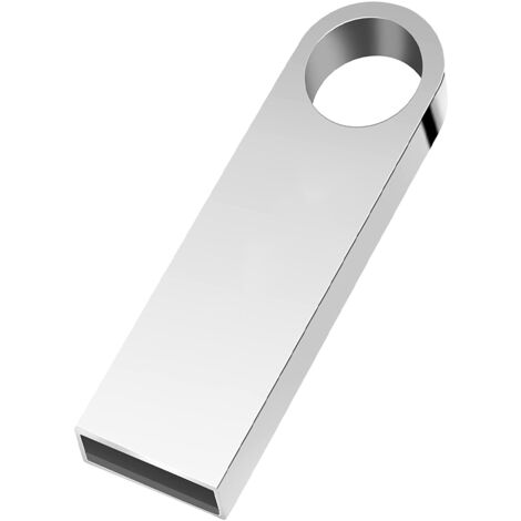 Clé USB, clé USB pour PC/ordinateur portable, clé USB de stockage surdimensionnée, clé USB portable (argent), argent