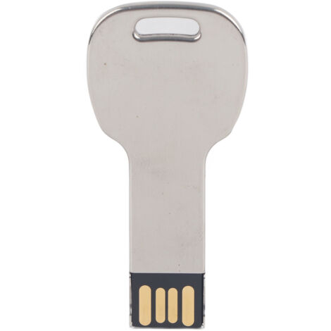 Clé USB en Forme de Clé, Disque Mémoire USB 64 Go Argenté pour Ordinateur