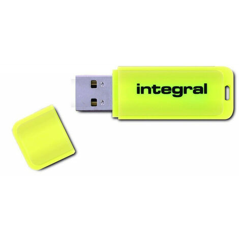 Clé USB INTEGRAL NEON JAUNE 64 GO