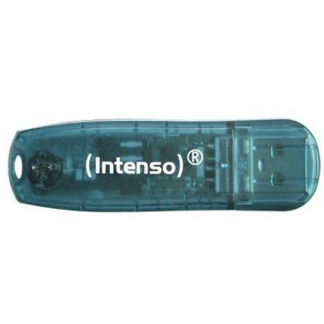 Clé USB INTENSO Rainbow Line 3502450 USB 2.0 4GB bleu/transparente
