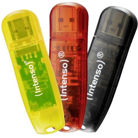 Clé USB Intenso Rainbow Line 3502483 USB 2.0 32 Go Lot de 3