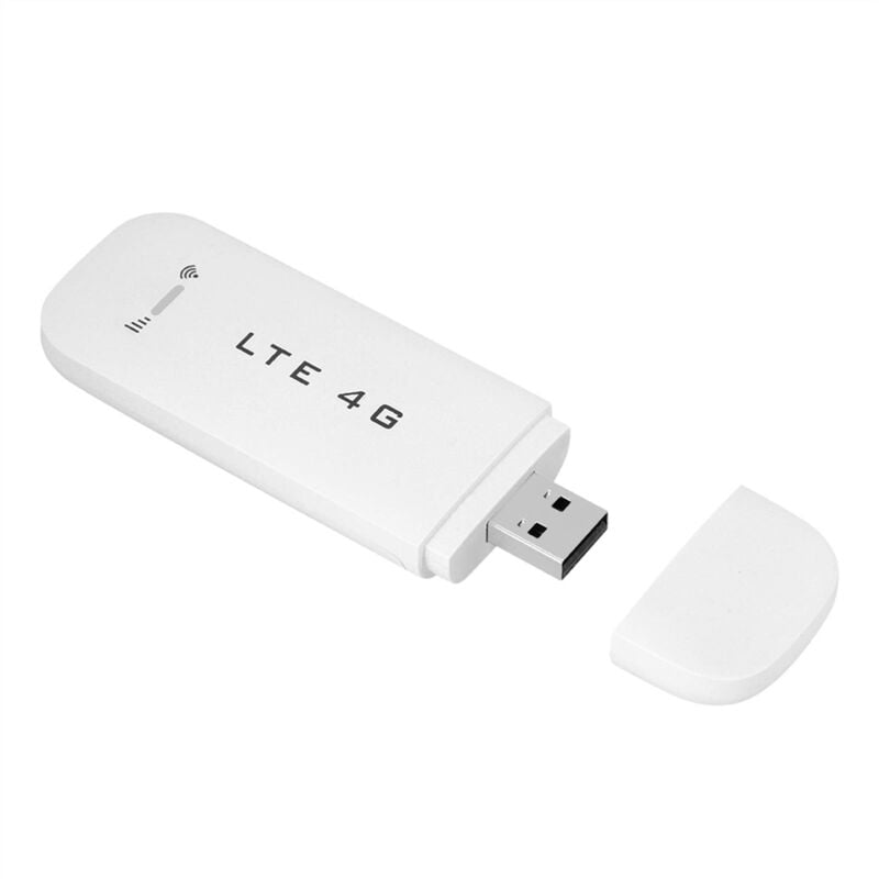 SJLERST Clé USB LTE 4G,Adaptateur Réseau,Routeur WiFi - USB 2.1, Interface de Carte SIM Standard à 6 Broches, Port de Carte TF (à l'exception SIM et