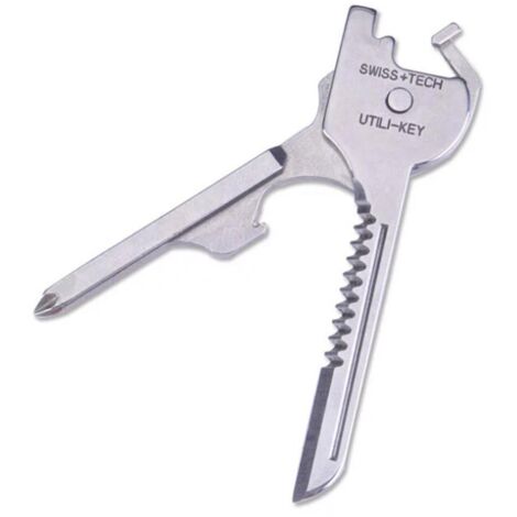 Clé utilitaire en acier inoxydable 6 en 1 porte-clés EDC tournevis multi-outils clé extérieure utile 1 pièces