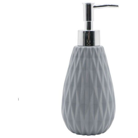 Cleafe - Dispenser Per Sapone Liquido Grigio Lavorato Accessori Per Arredo Bagno 79950 -