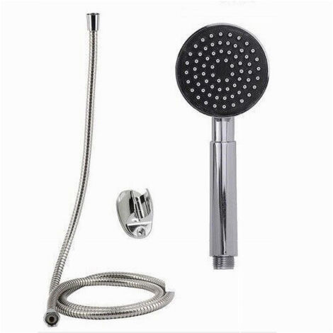 Cleafe - Kit Doccetta Doccino Rotondo Soffione Bagno Doccia Con Laccio 1,8mt Staffa 69296 -