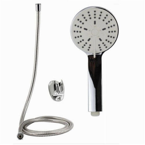 Cleafe - Kit Doccetta Multigetto Doccino Soffione Doccia Laccio 1,8 Mt Staffa Bagno 69047 -