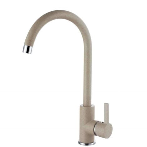 Cleafe - Miscelatore Lavello Canna Alta Fragranite Avena  69146 Cucina Rubinetteria -