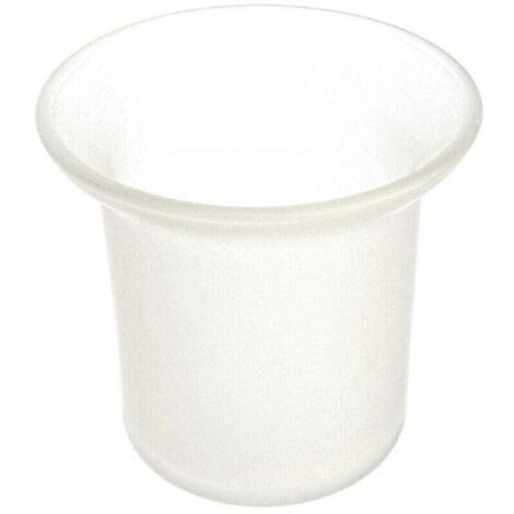 Cleafe - Porte-brosse WC de remplacement en verre satiné, accessoires de salle de bain 52597 -