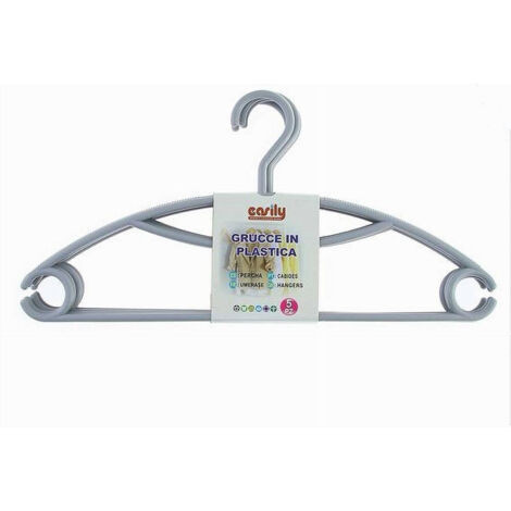Bama Set 3 Grucce Appendicravatte In Plastica, 43 Cm, Per Armadio Ordinato - 4